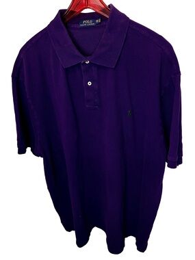 Polo by Ralph Lauren 3XB 3TG Deep Purple Classic Polo Shirt Big & Tall 3XL
